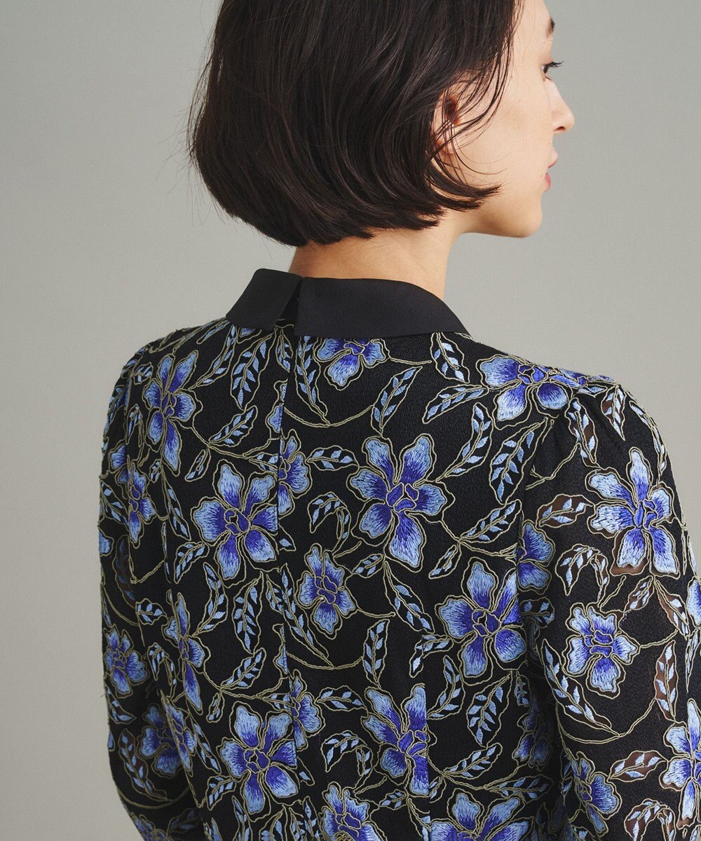 GRACE CONTINENTAL レース刺繍タックワンピース
