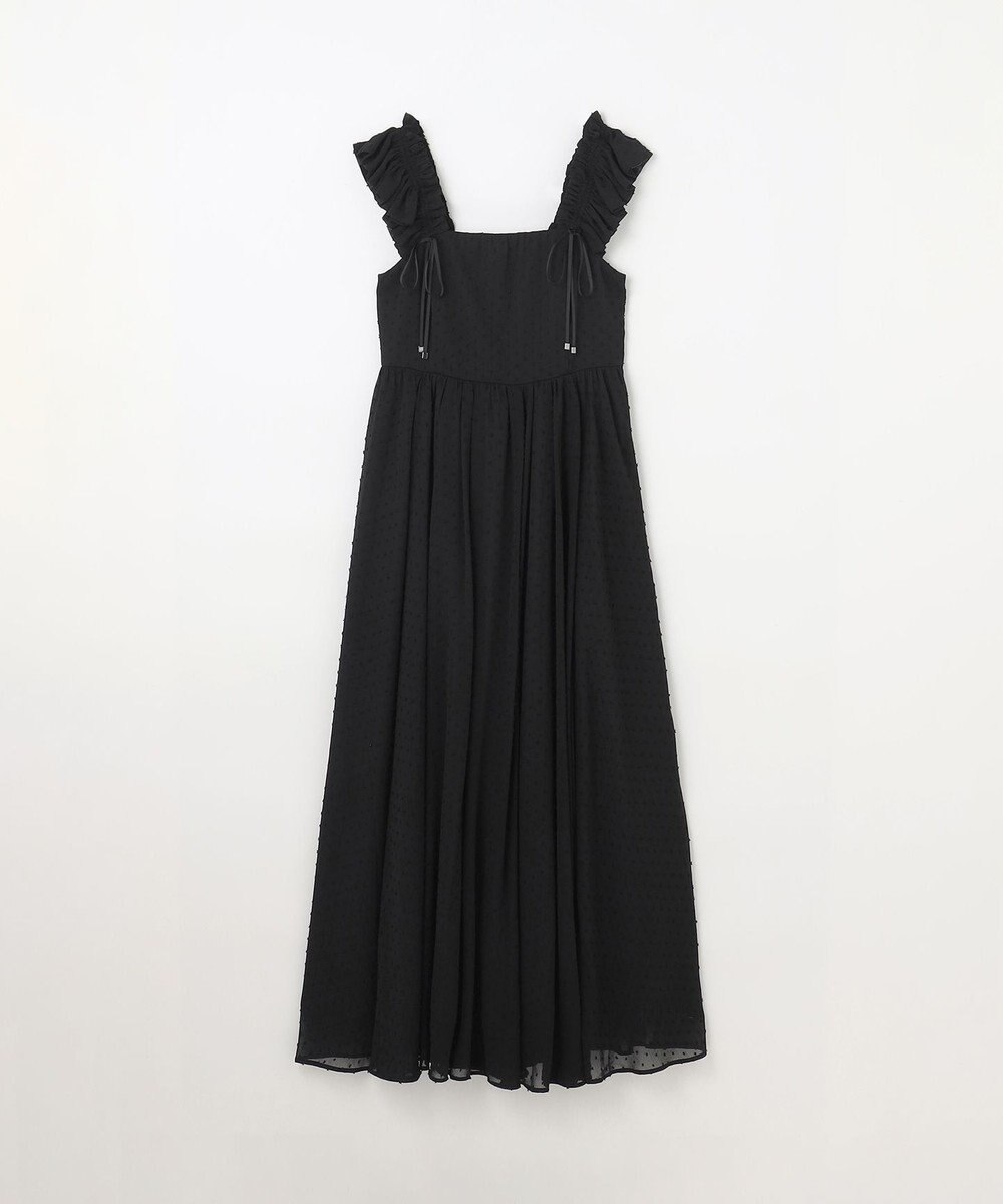 GRACE CONTINENTAL ドットジャガードノースリーブワンピース 