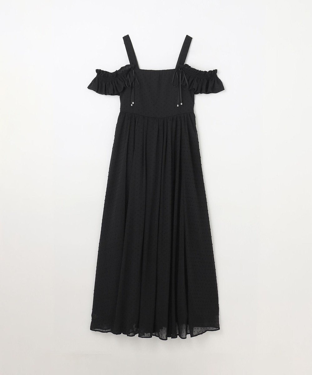 GRACE CONTINENTAL ドットジャガードノースリーブワンピース 