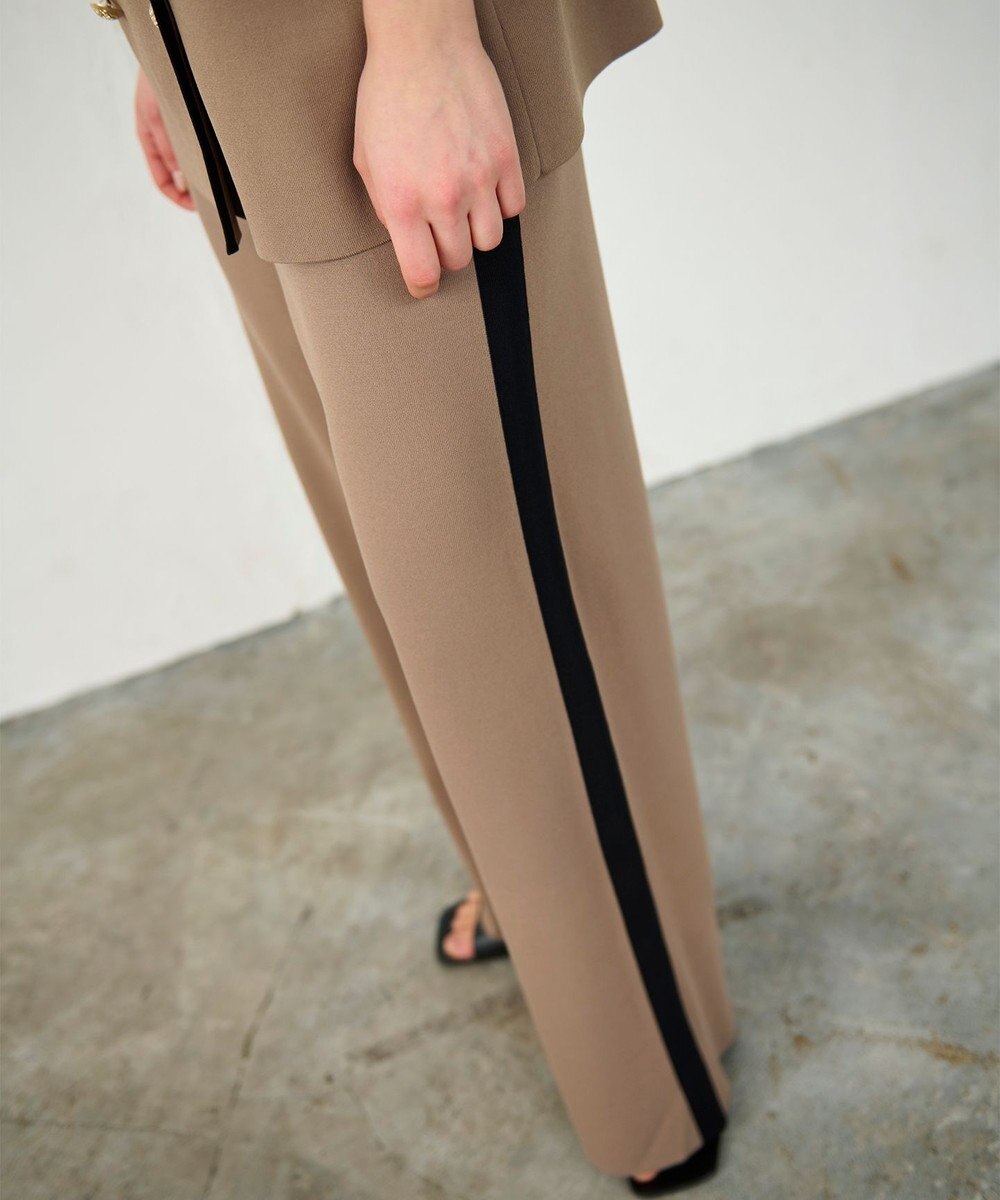 GRACE CONTINENTAL バイカラーニットパンツ