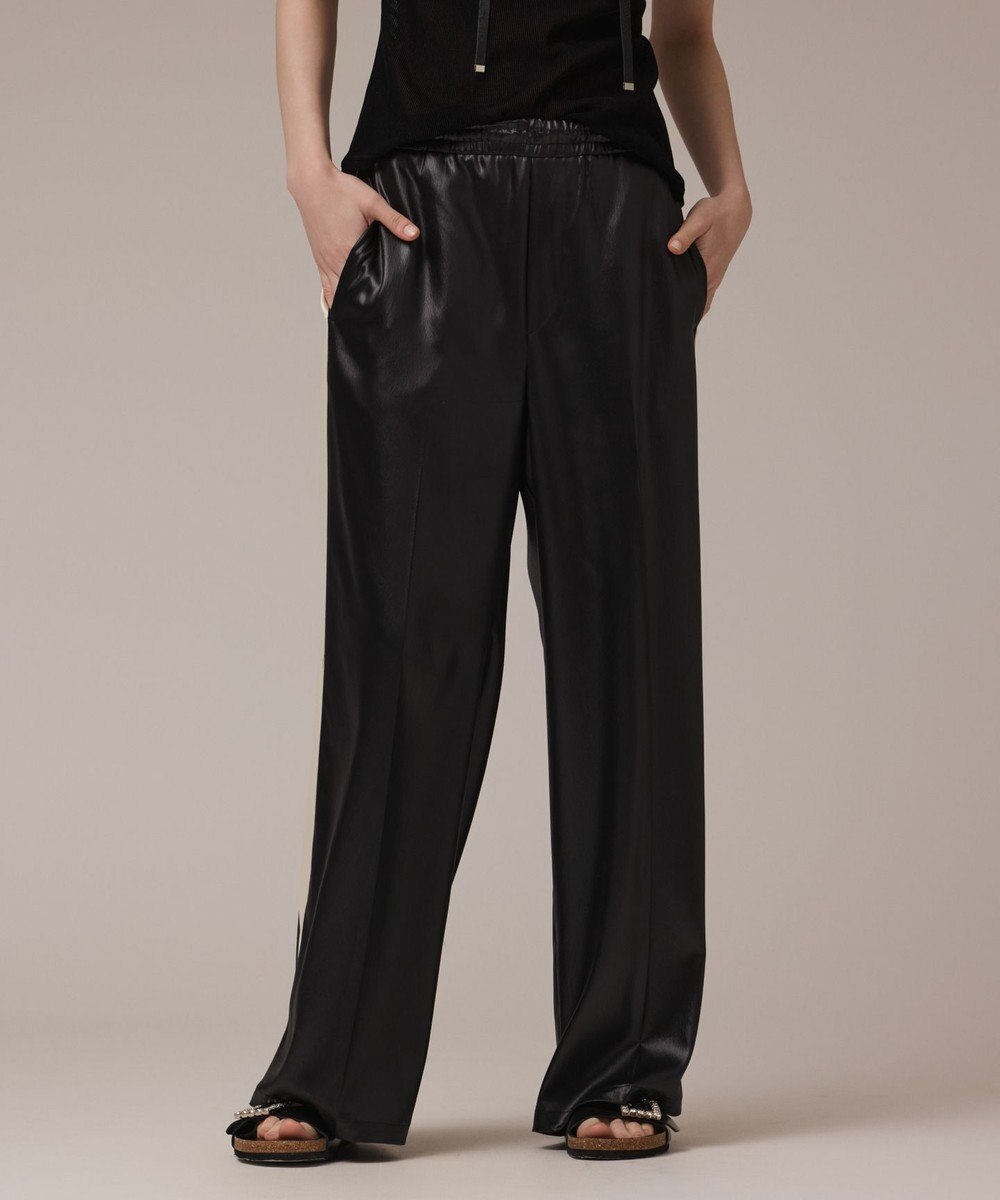 GRACE CONTINENTAL レザーライクパンツ 