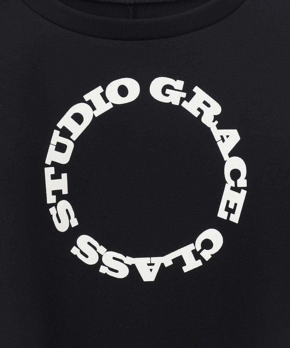 GRACE CONTINENTAL フロッキーロゴプリントトップ 