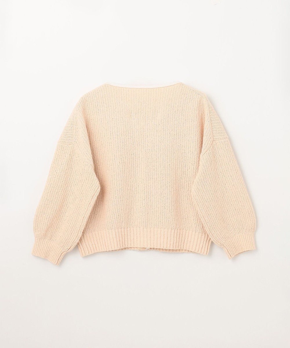 GRACE CONTINENTAL バイカラールーズニットカーディガン 