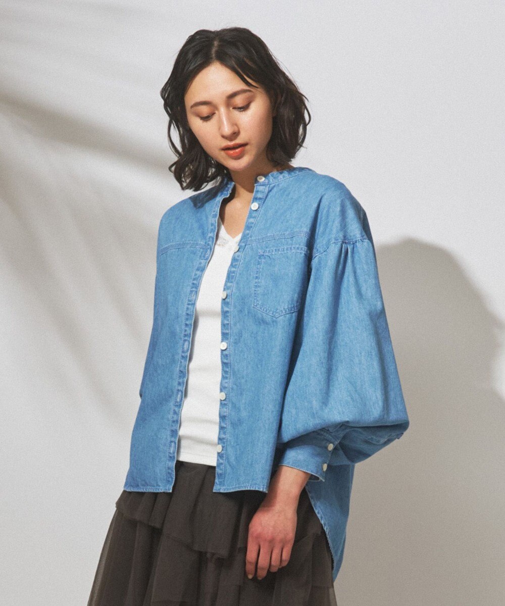 ボリューム袖デニムシャツ Grace Continental Grace Continental グレースコンチネンタル 通販 ボリューム袖デニムシャツ Grace Continental Grace Continental グレースコンチネンタル 通販