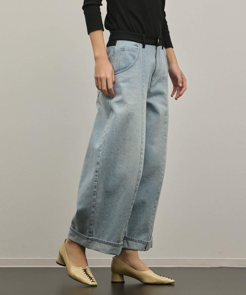 GRACE CONTINENTAL クロップトバレルパンツ 