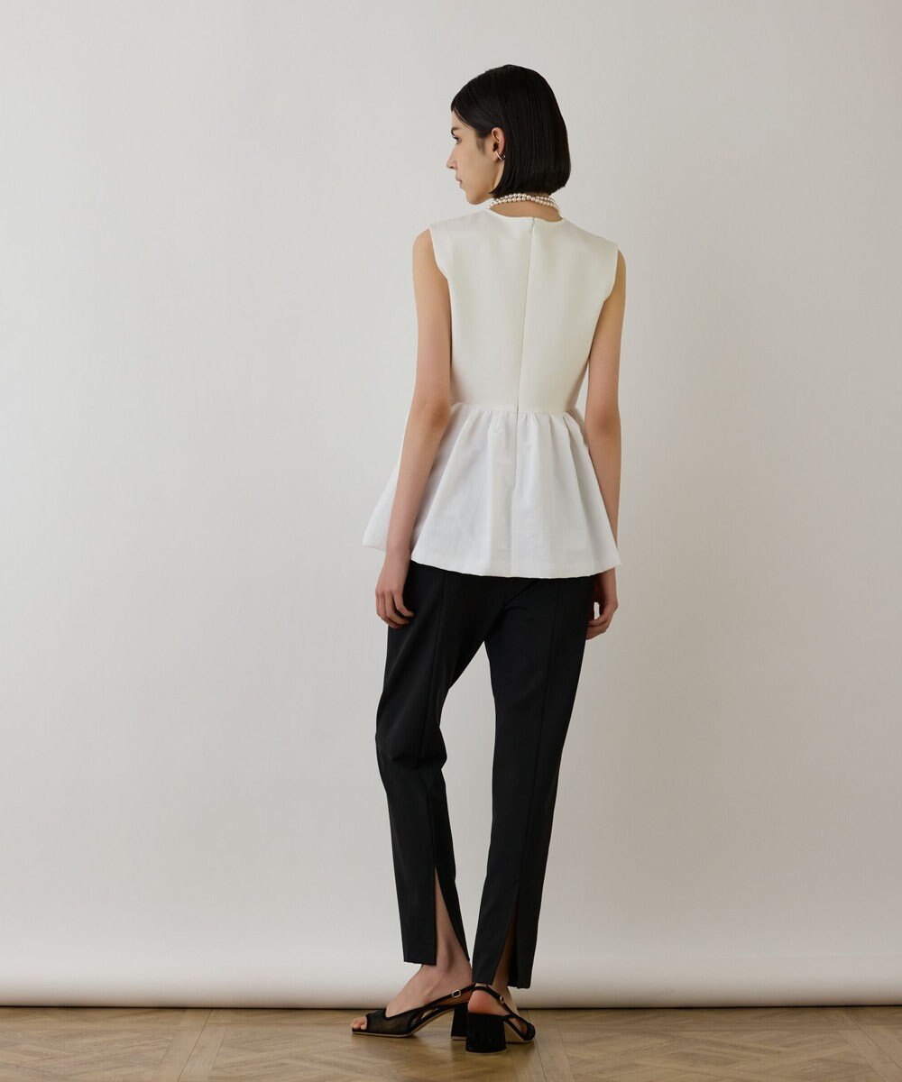 GRACE CONTINENTAL タフタペプラムトップ 