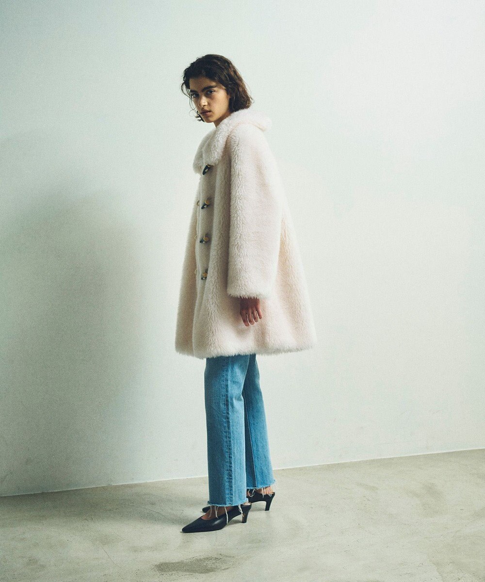 GRACE CONTINENTAL ウールボアショートコート 