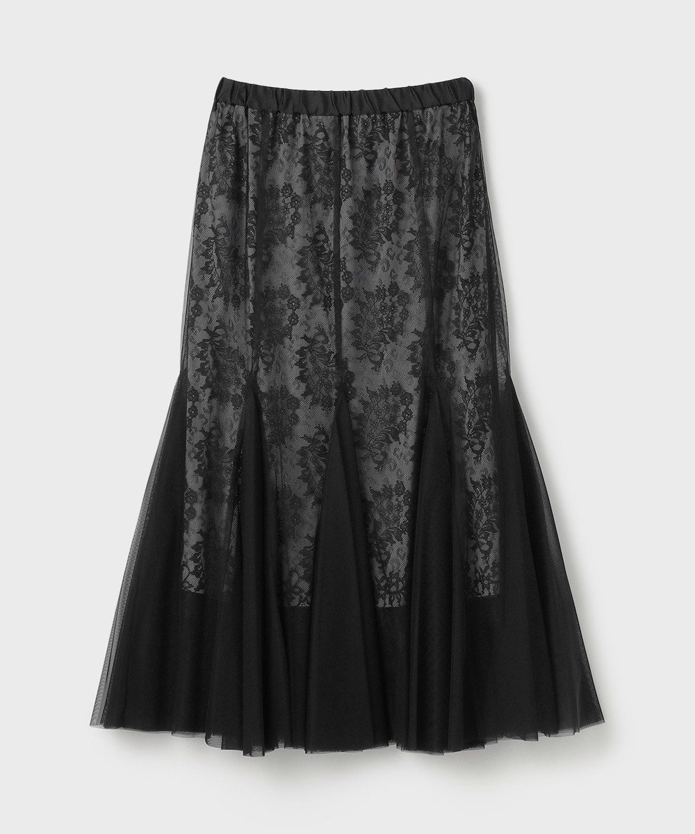 GRACE CONTINENTAL レースレイヤードチュールスカート