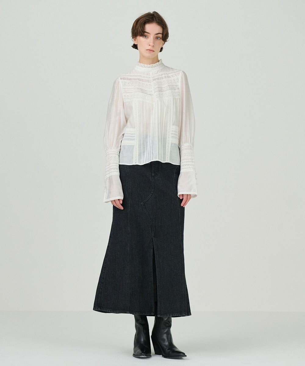 GRACE CONTINENTAL レースコンビハイネックトップ