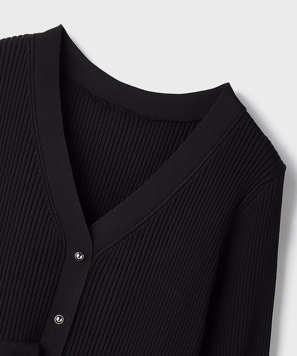 GRACE CONTINENTAL ペプラムニットカーディガン 