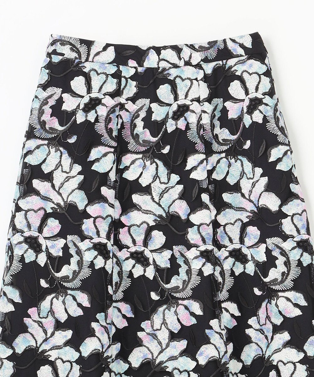 GRACE CONTINENTAL フラワー刺繍プリントスカート 