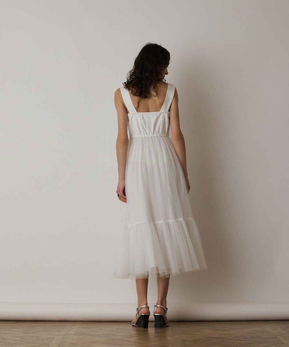 GRACE CONTINENTAL チュールコンビティアードワンピース 