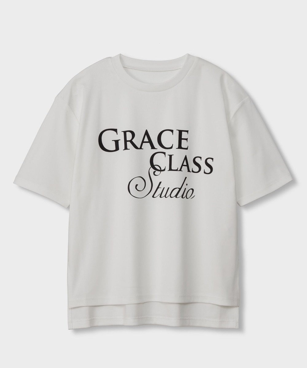 GRACE CONTINENTAL レタードシルケットTシャツ