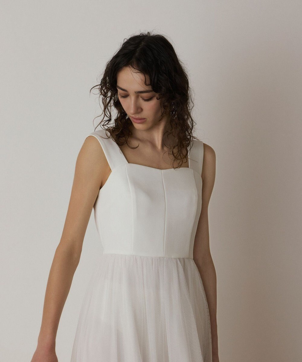 GRACE CONTINENTAL チュールコンビティアードワンピース 