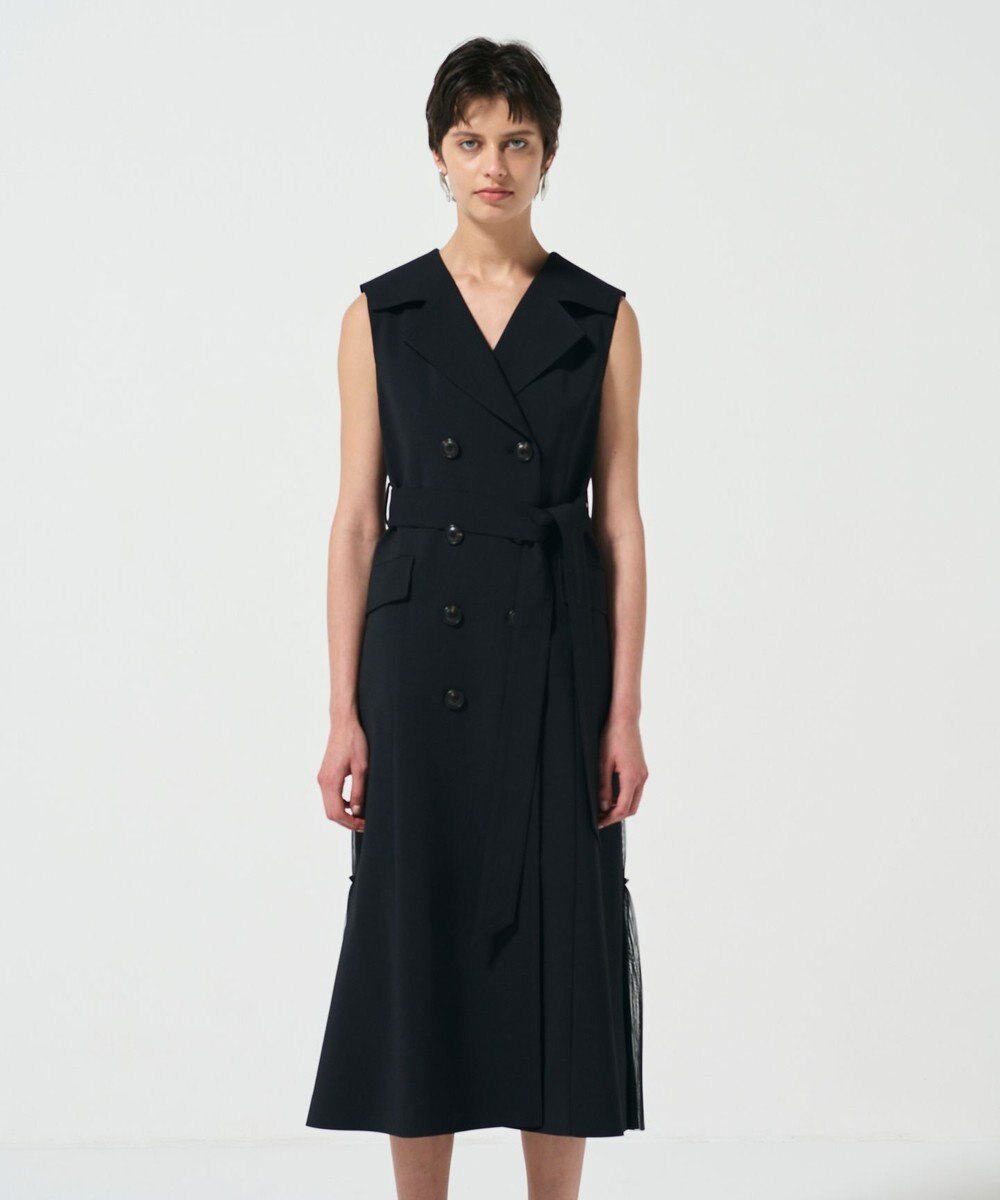 GRACE CONTINENTAL バックプリーツトレンチワンピース 