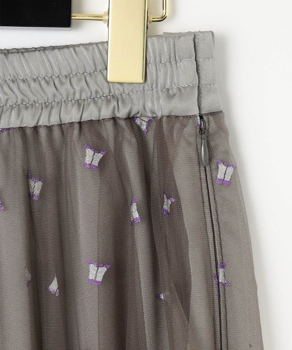 GRACE CONTINENTAL ブーツプリントチュールスカート 