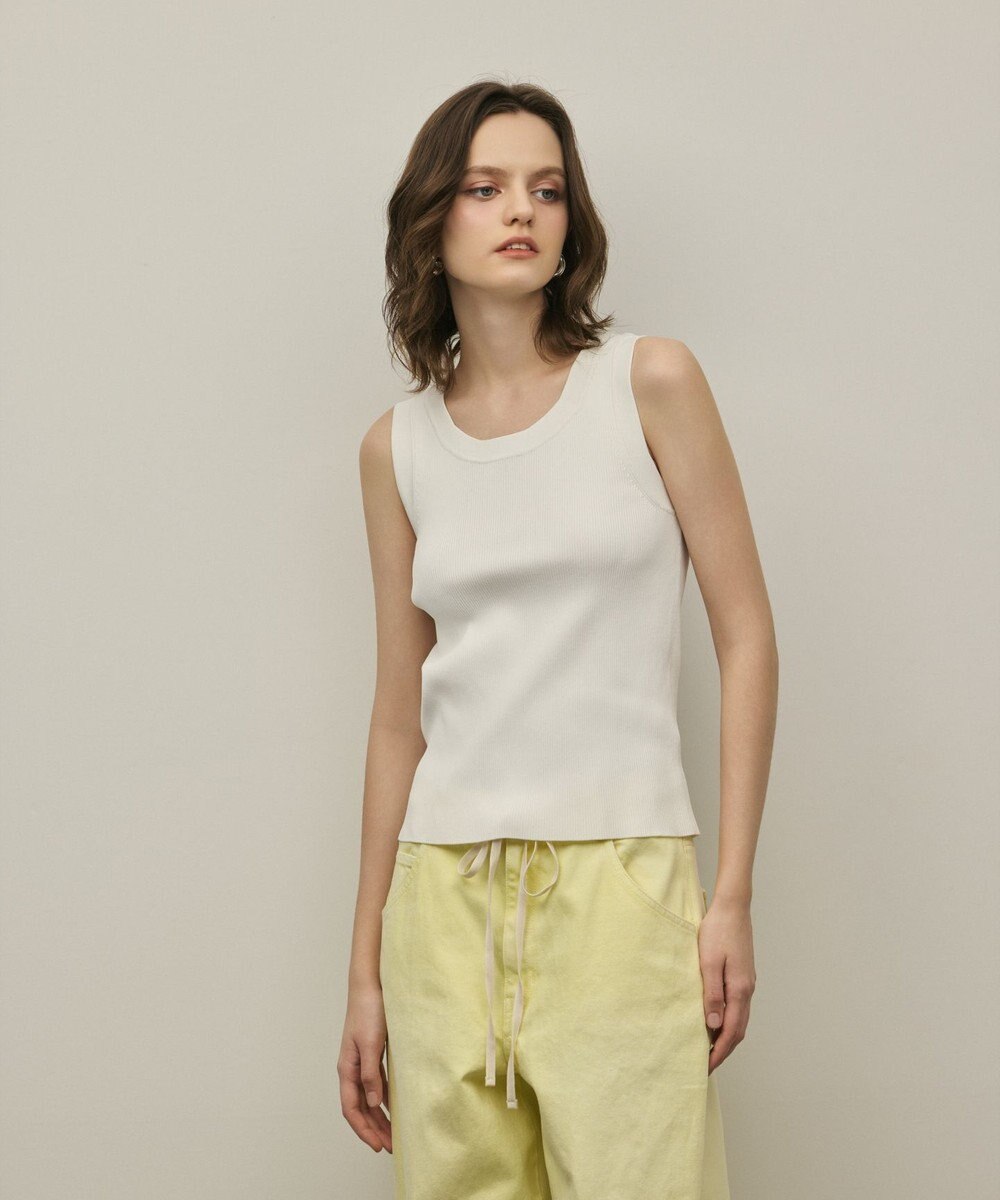 GRACE CONTINENTAL リブニットタンクトップ 