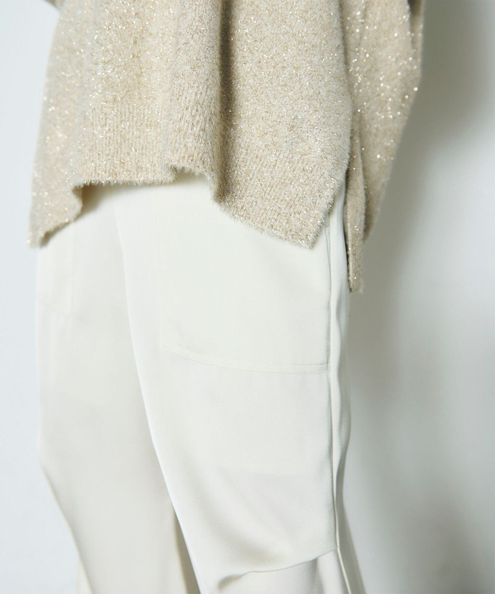 GRACE CONTINENTAL サテンワークパンツ 