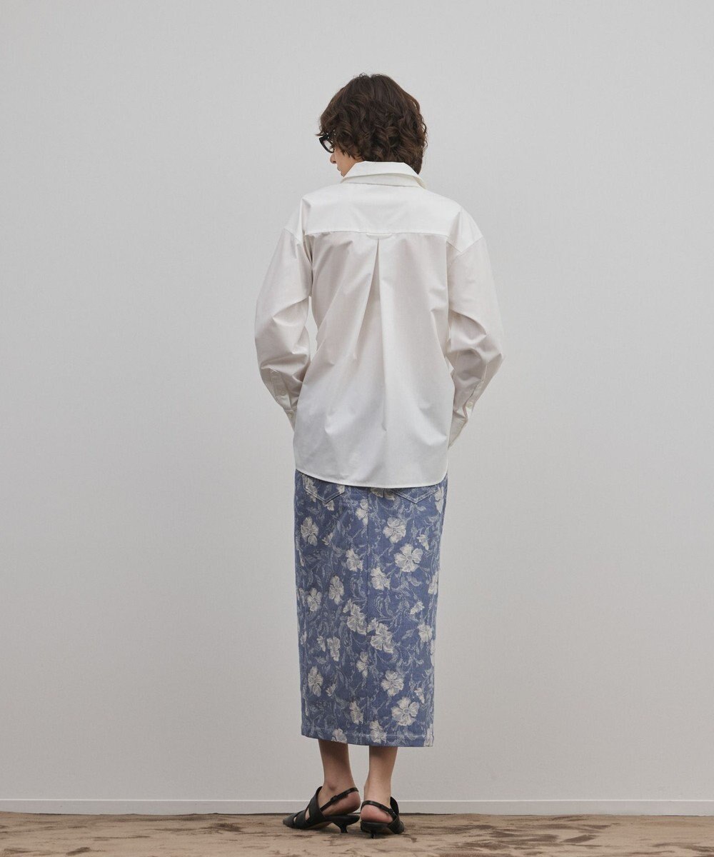 GRACE CONTINENTAL ボタニカルジャガードスカート 