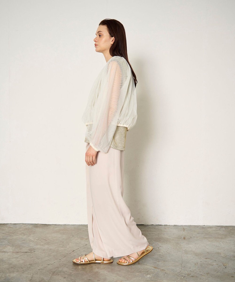 GRACE CONTINENTAL ギャザーチュールブルゾン 