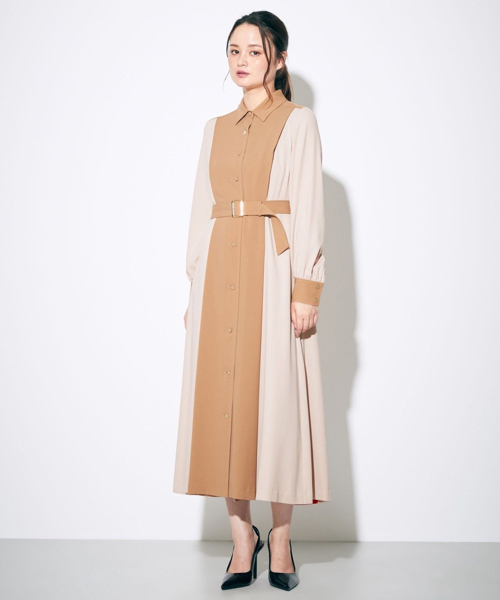 シャツカラー配色ワンピース Grace Continental Grace Continental グレースコンチネンタル 通販 シャツカラー配色ワンピース Grace Continental Grace Continental グレースコンチネンタル 通販