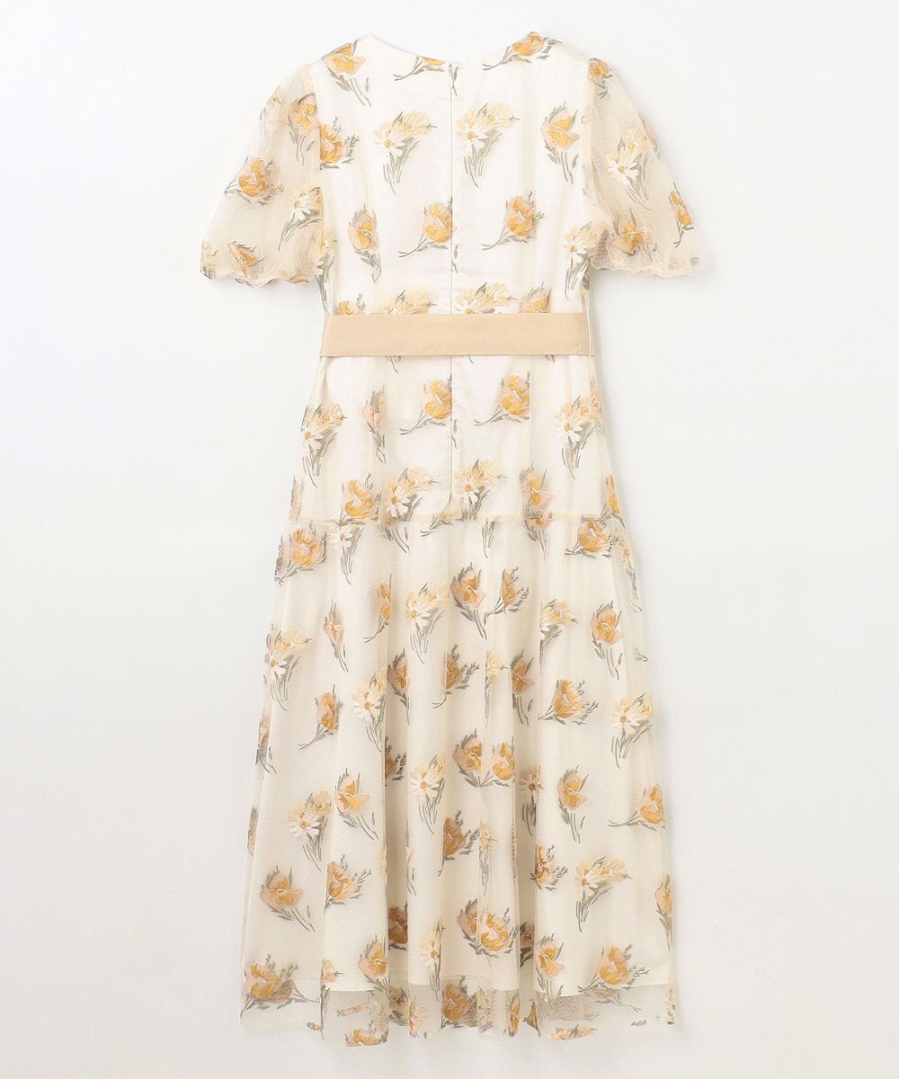 GRACE CONTINENTAL レトロフラワー刺繍ワンピース