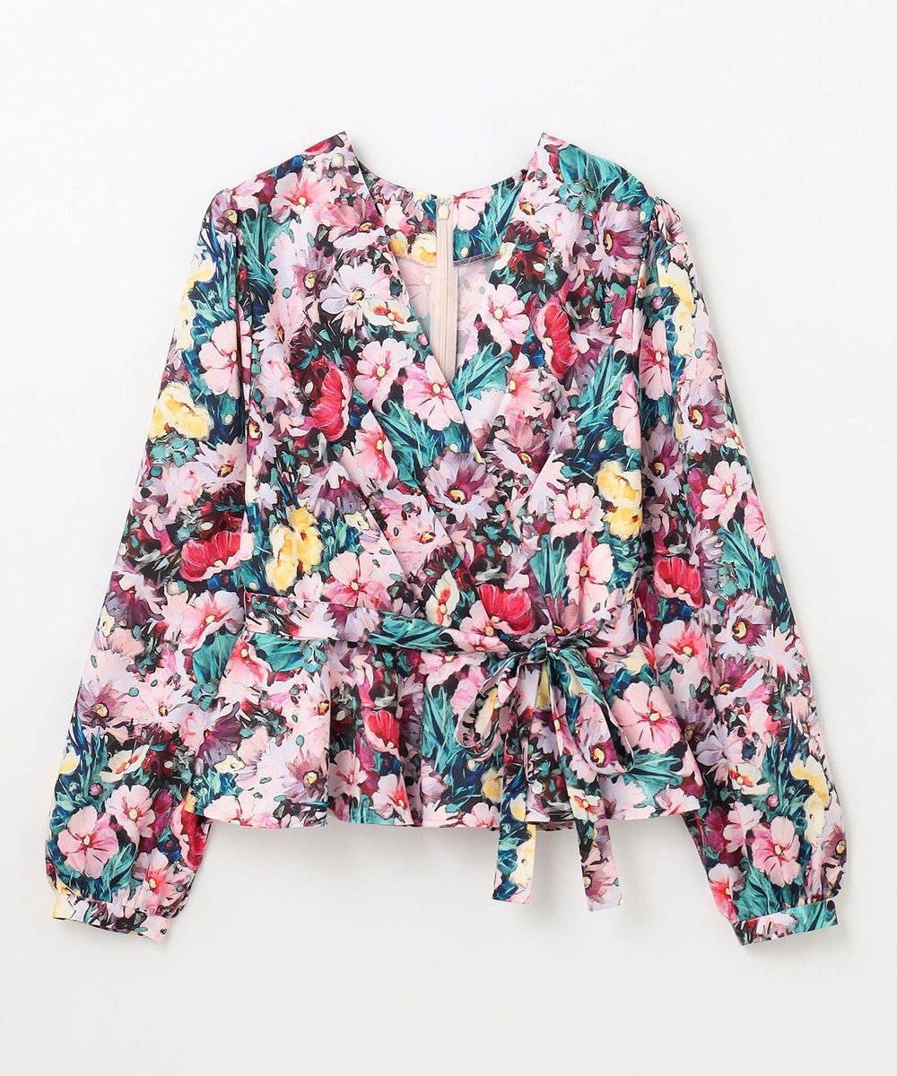 GRACE CONTINENTAL グラデフラワープリントトップ