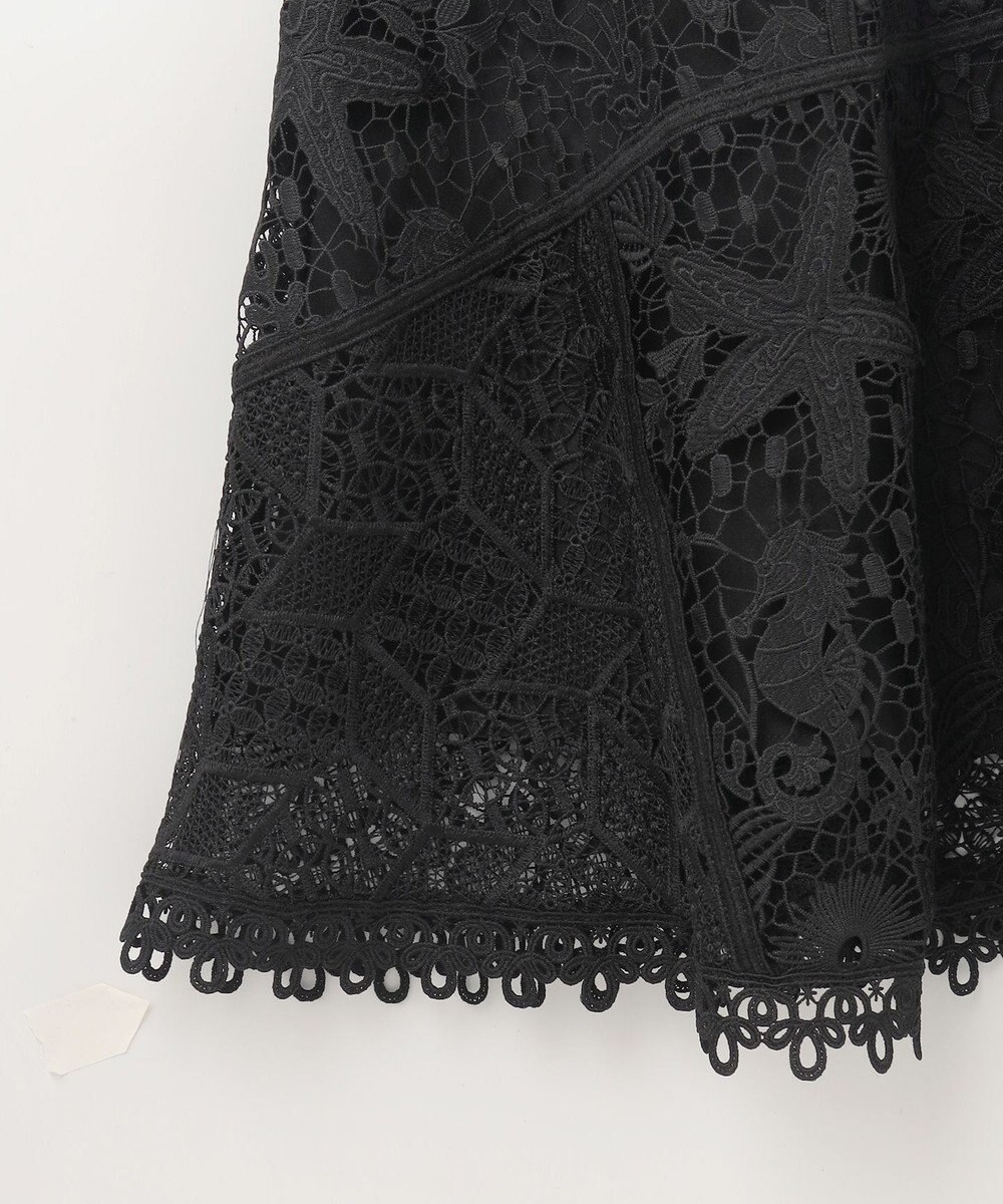 GRACE CONTINENTAL ケミカルレースパッチワークスカート 