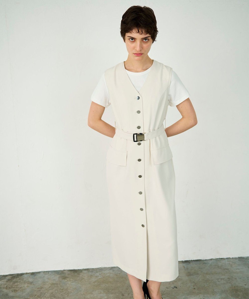 GRACE CONTINENTAL ベルト付ジャンパースカート