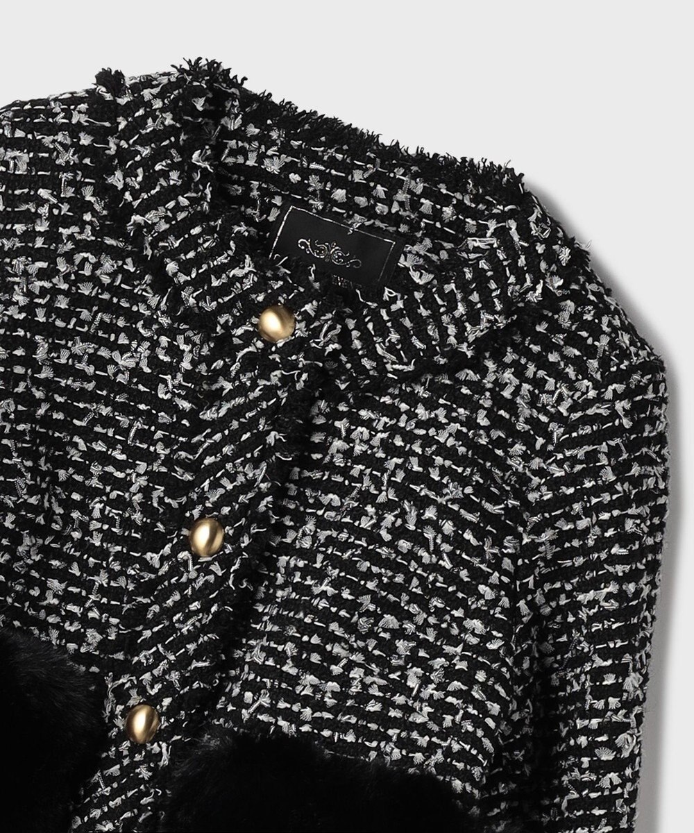 GRACE CONTINENTAL ツイードコンビジャケット 