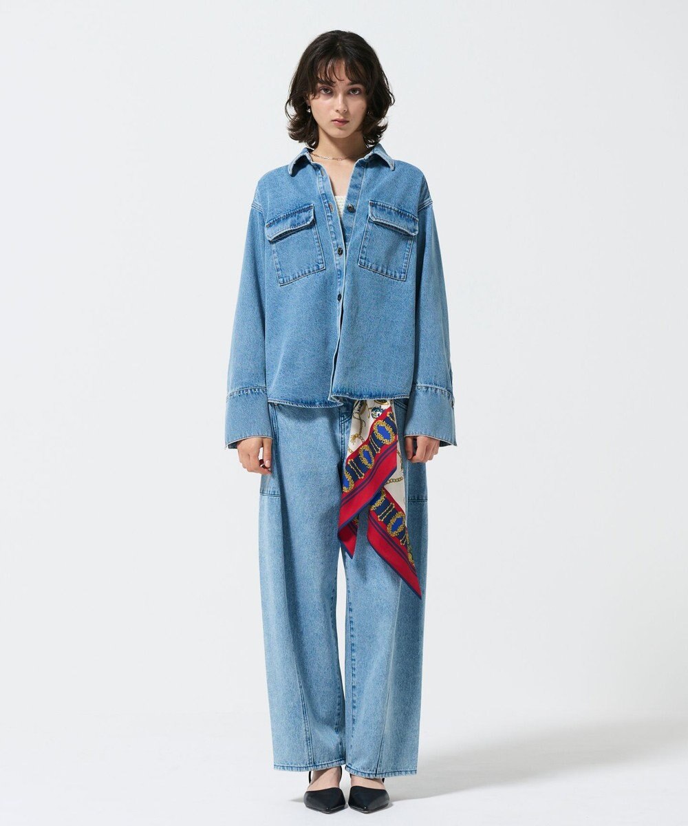 GRACE CONTINENTAL スタッズデニムシャツ