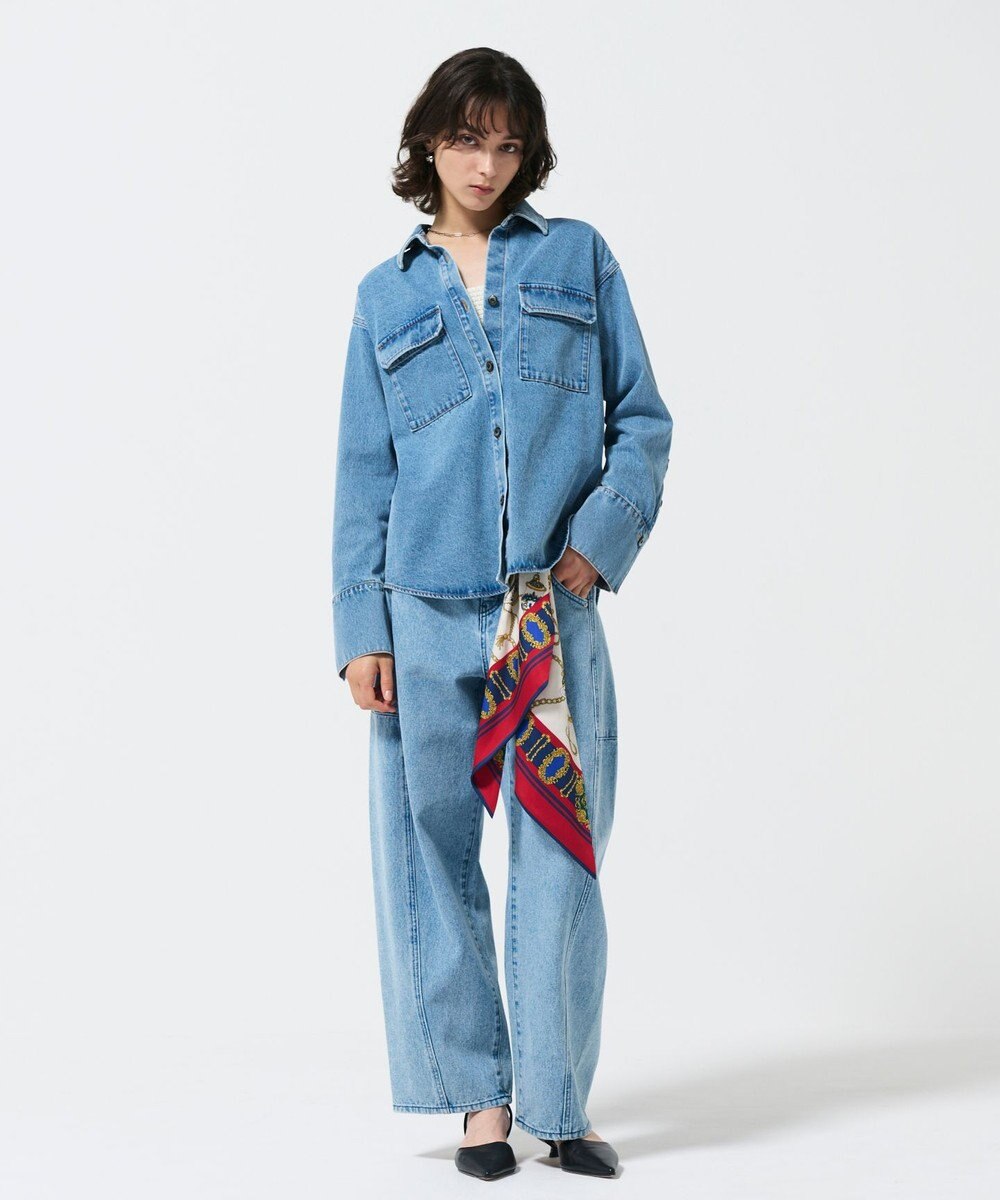 GRACE CONTINENTAL スタッズデニムシャツ