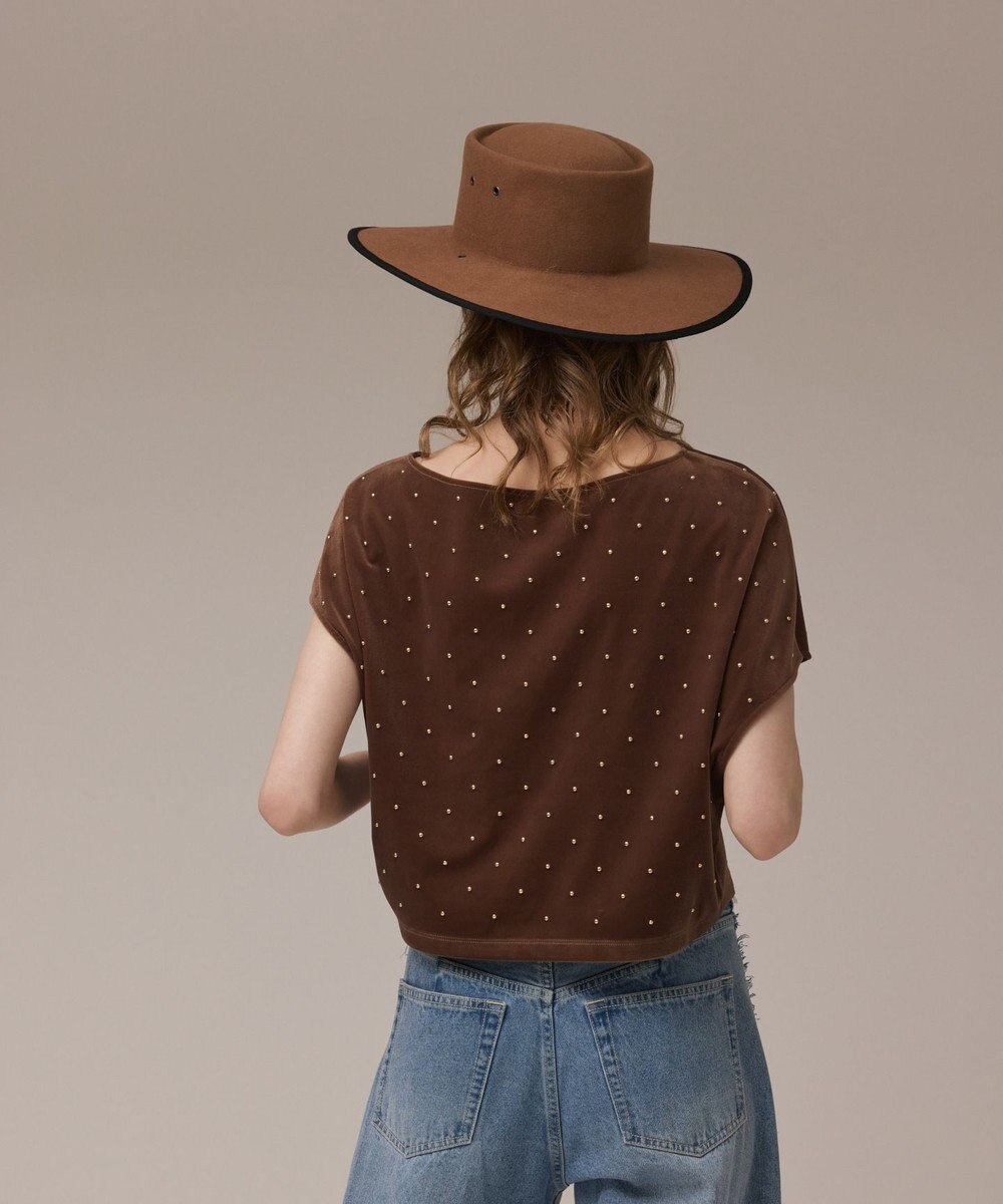 GRACE CONTINENTAL ベロアルーズカットトップ 