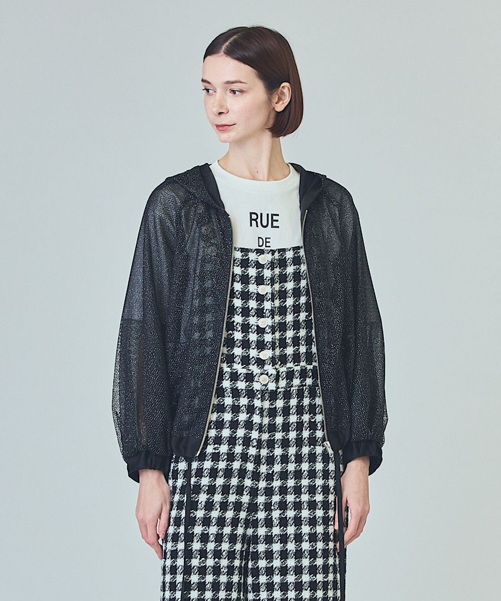 GRACE CONTINENTAL マクラメメッシュフーディー