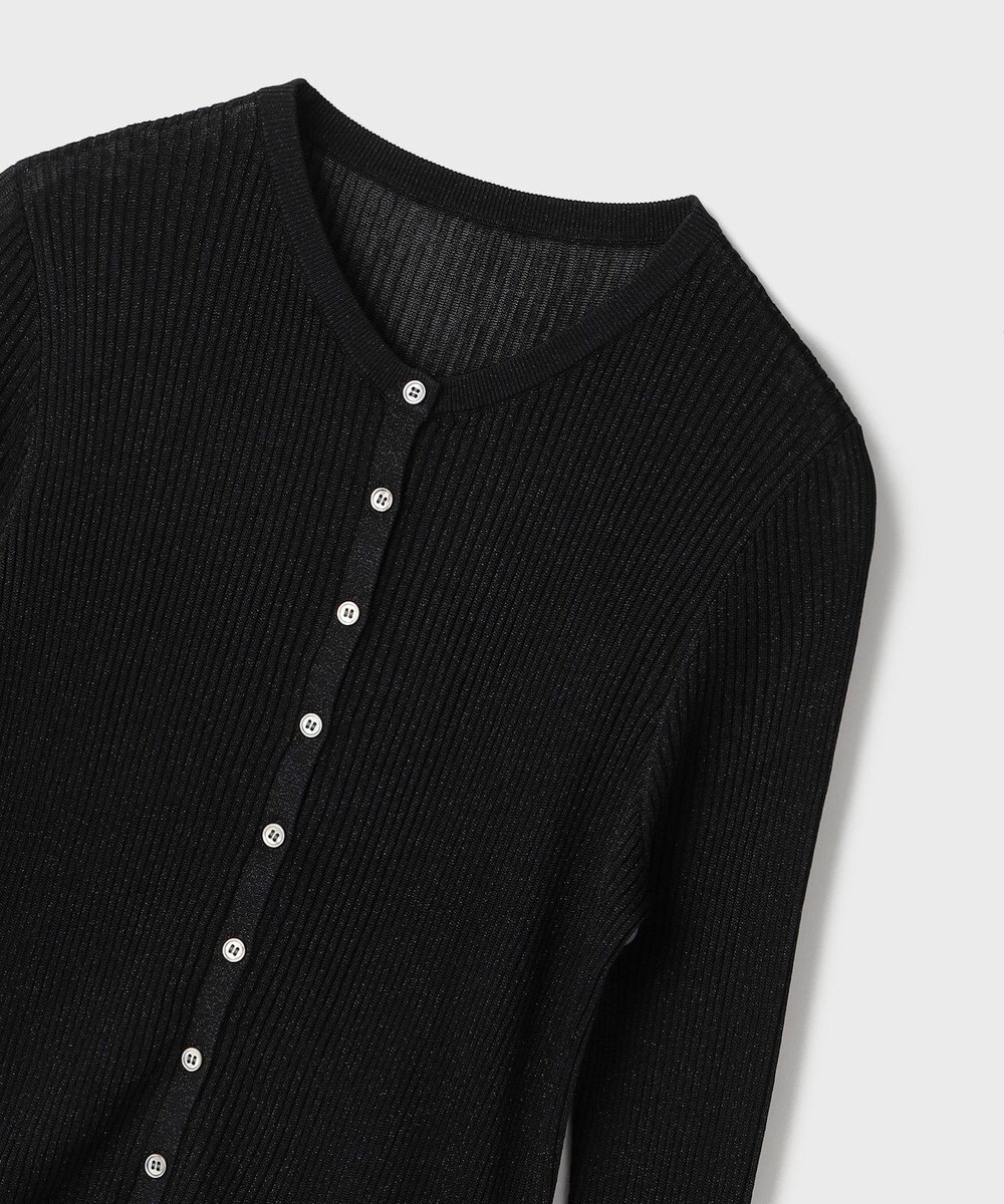 GRACE CONTINENTAL ハイゲージラメニットカーディガン 