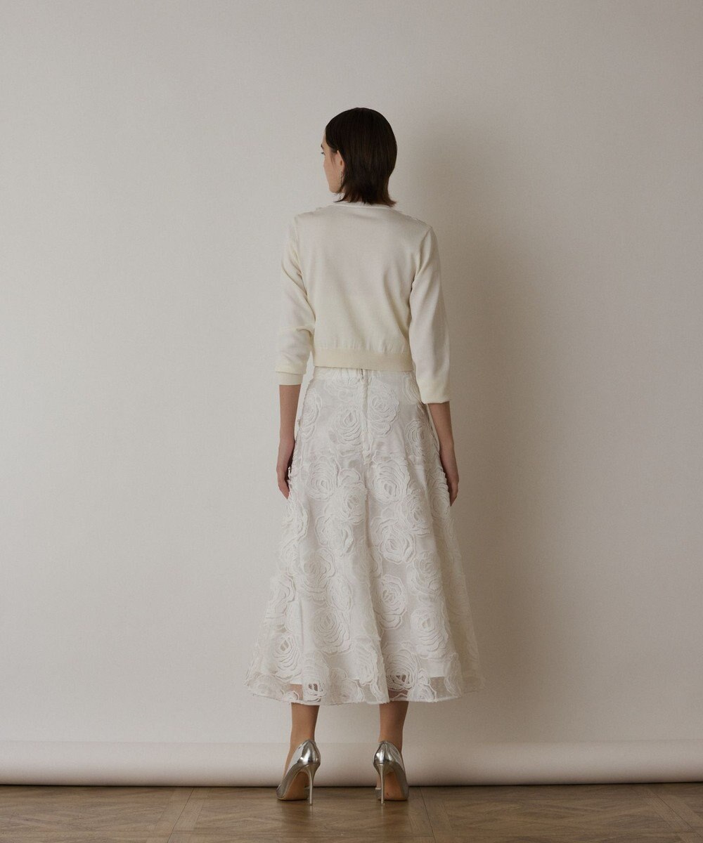 GRACE CONTINENTAL ローズ刺繍フレアスカート