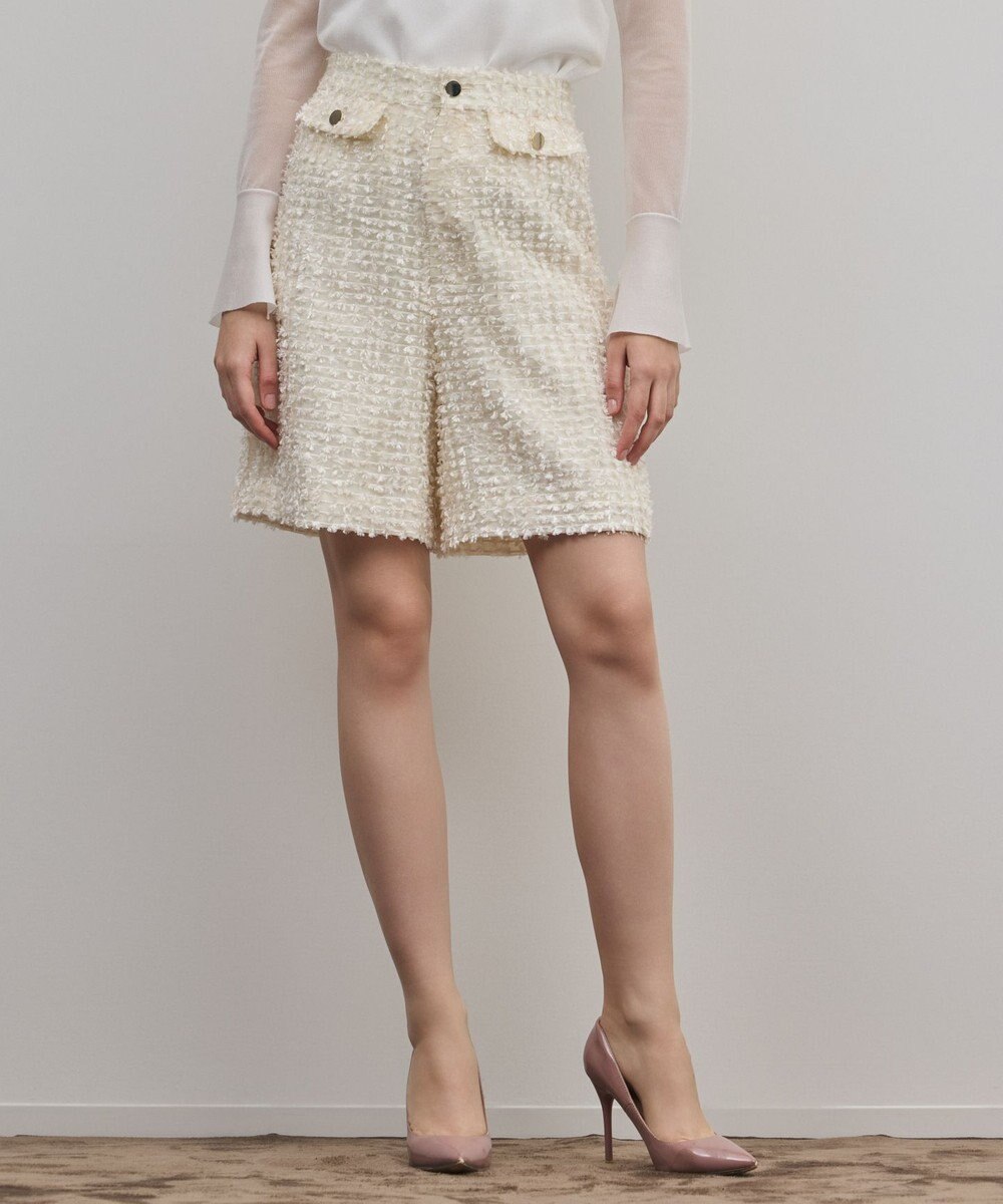 GRACE CONTINENTAL カットジャガードハーフパンツ 