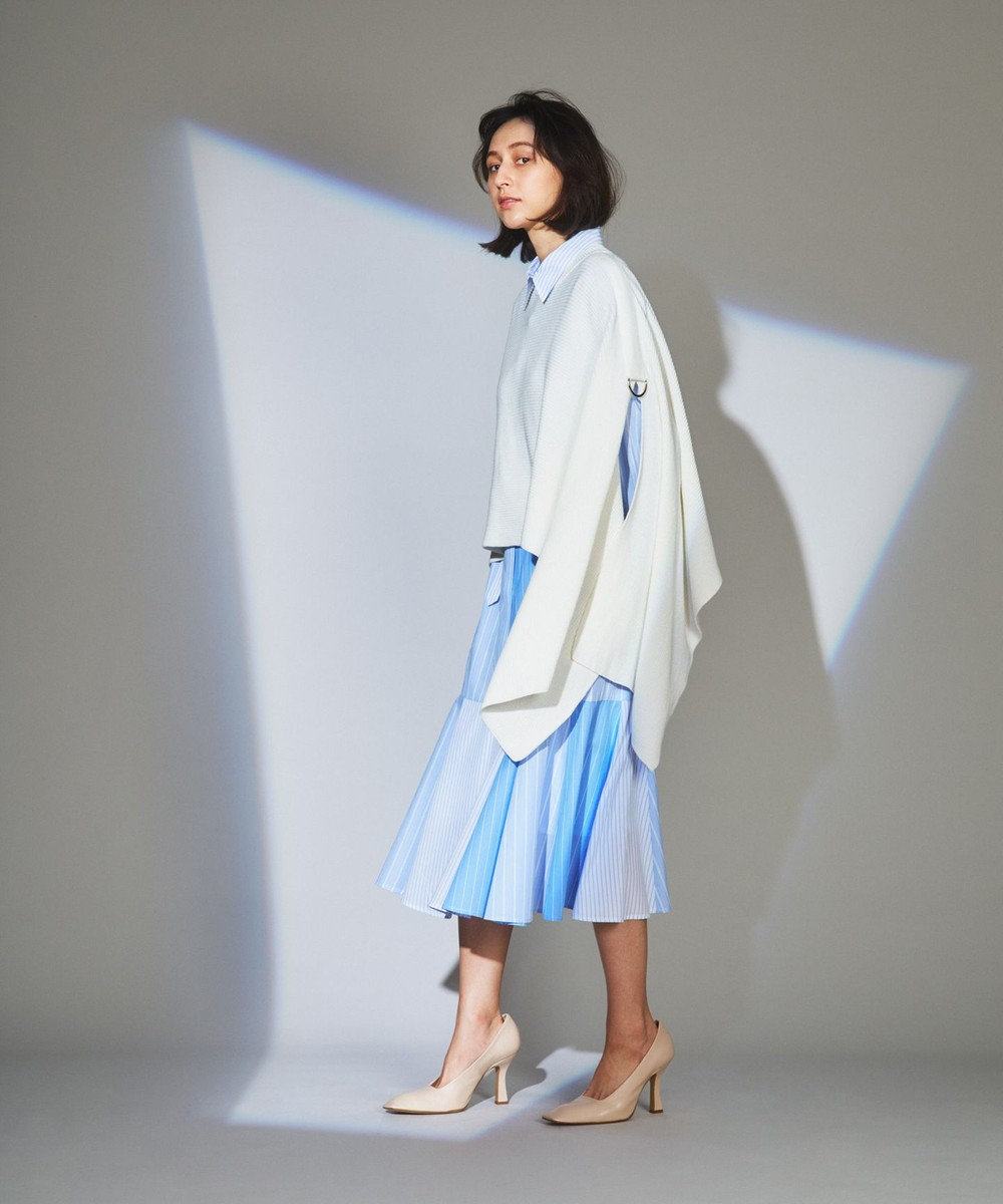 リブポンチョストール Grace Continental Grace Continental グレースコンチネンタル 通販 リブポンチョストール Grace Continental Grace Continental グレースコンチネンタル 通販