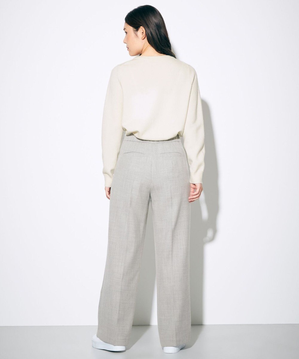 GRACE CONTINENTAL ウールストレッチセミワイドパンツ 