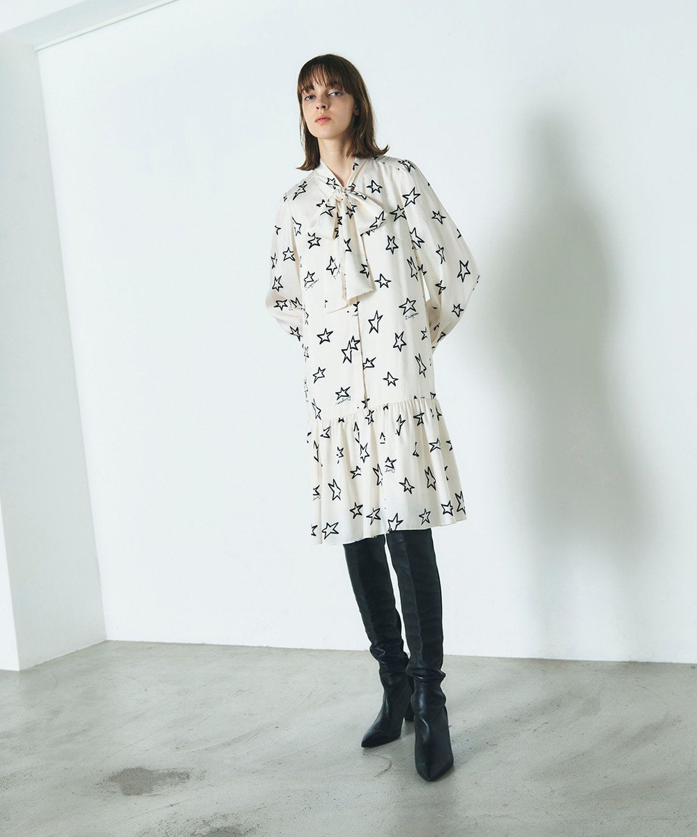 GRACE CONTINENTAL スタープリントミニワンピース