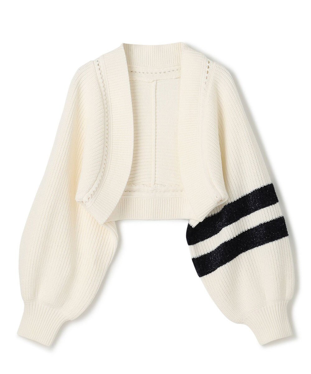 GRACE CONTINENTAL 畦ショートニットカーディガン 