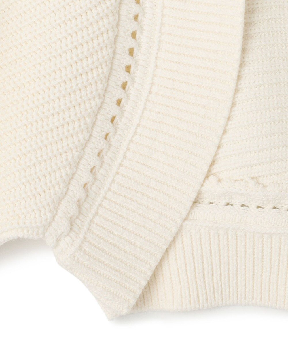 GRACE CONTINENTAL 畦ショートニットカーディガン 