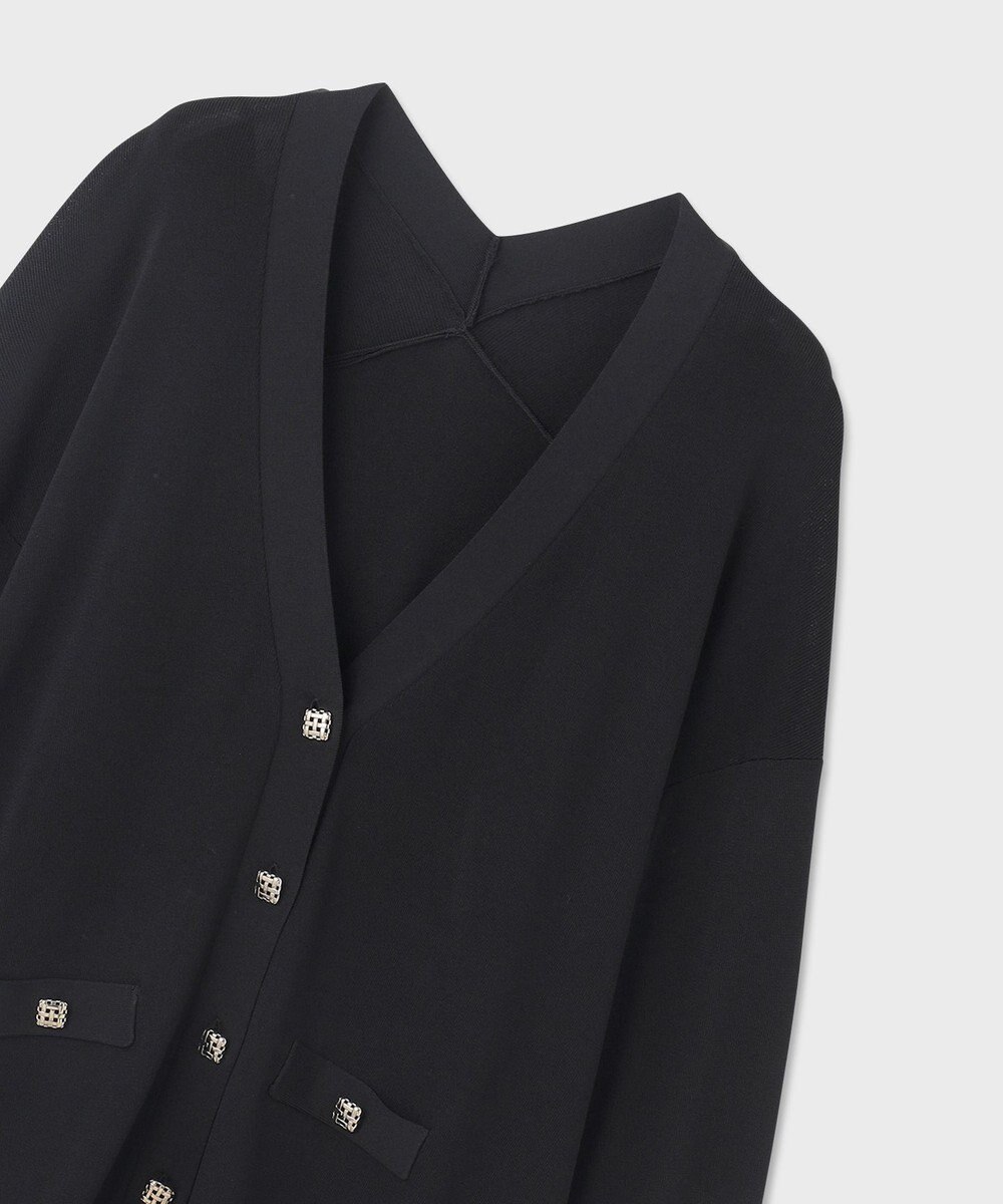 GRACE CONTINENTAL ルーズVネックニットカーディガン 