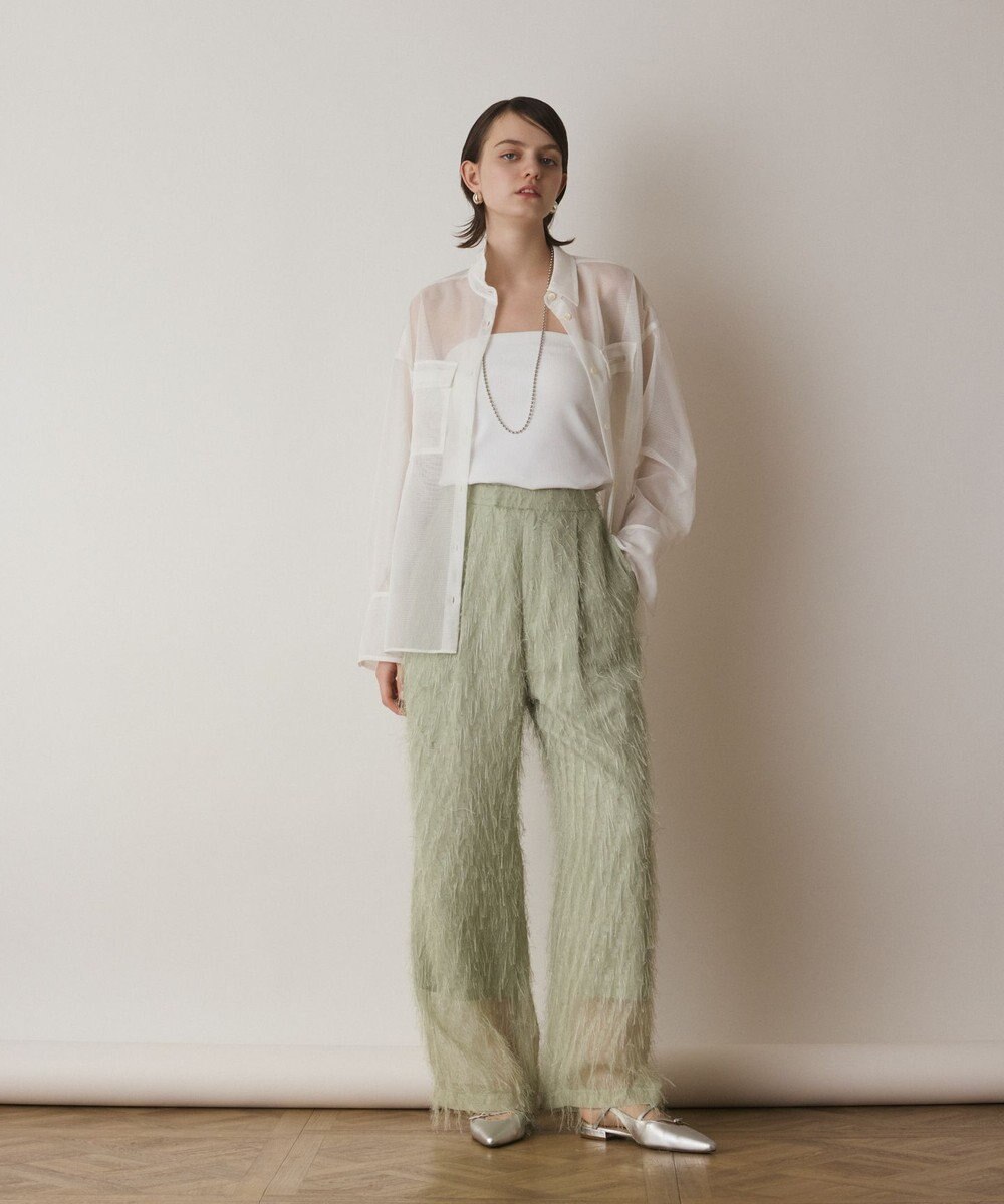 GRACE CONTINENTAL メッシュオーバーシャツ