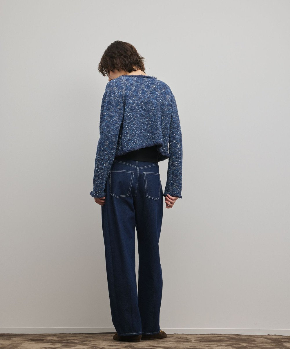 GRACE CONTINENTAL ツイードニットカーディガン 