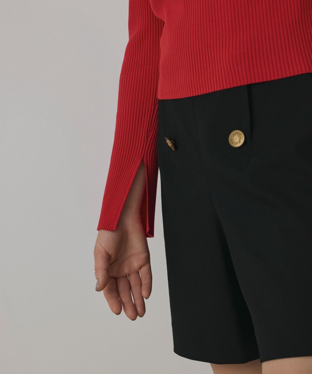 GRACE CONTINENTAL ハイゲージリブニットトップ 