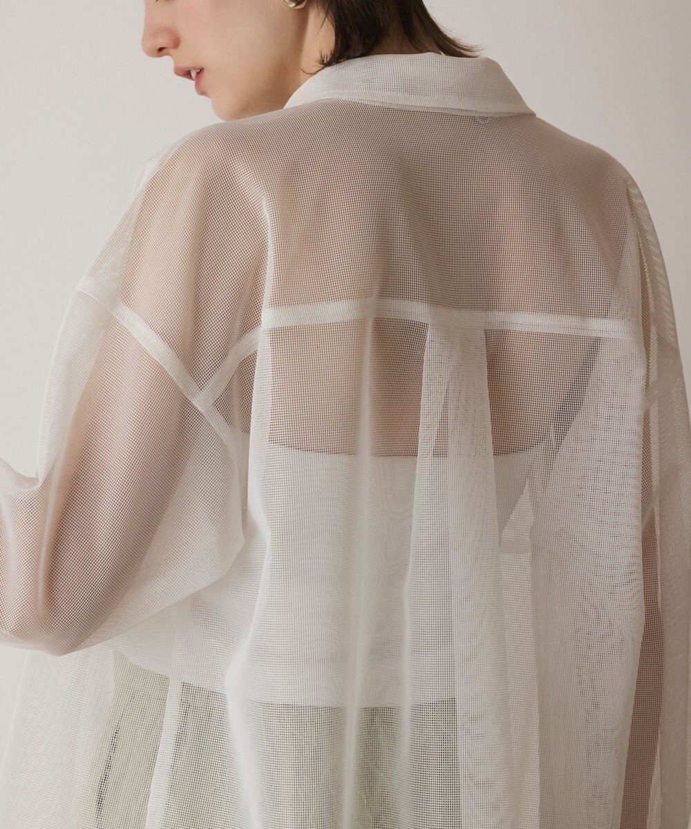 GRACE CONTINENTAL メッシュオーバーシャツ 
