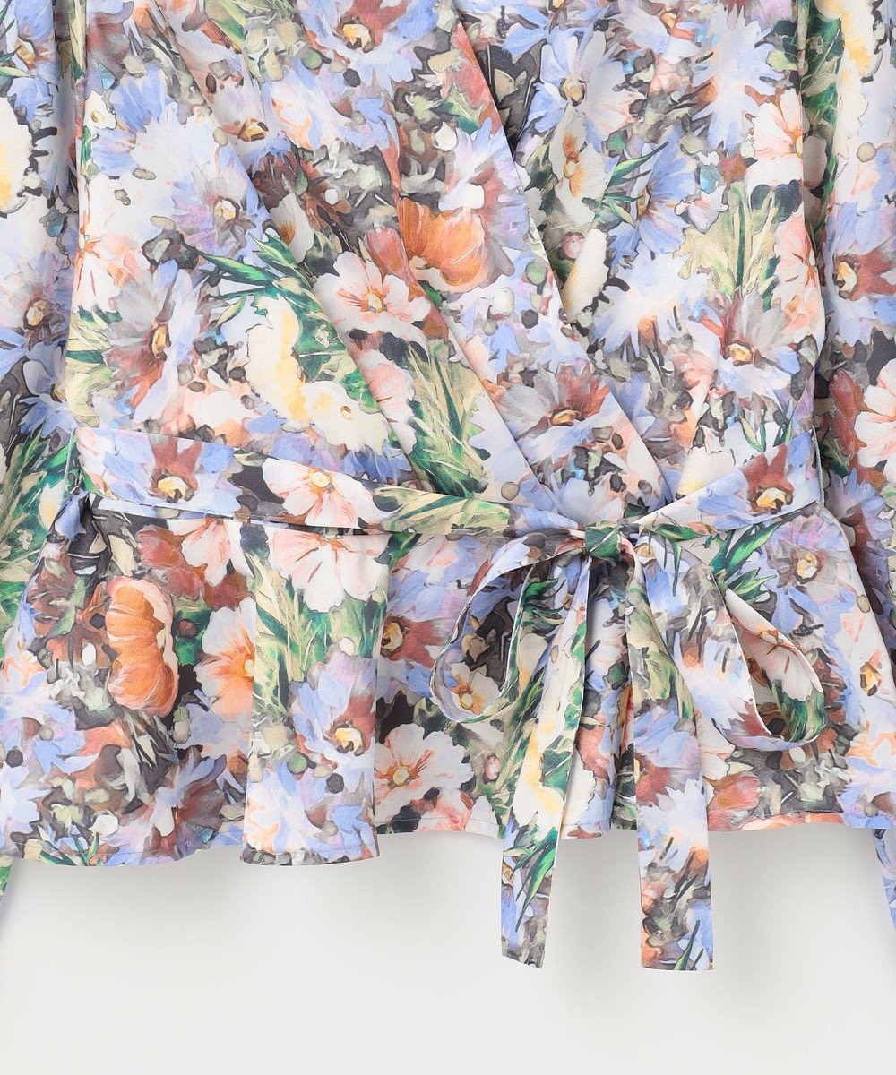 GRACE CONTINENTAL グラデフラワープリントトップ