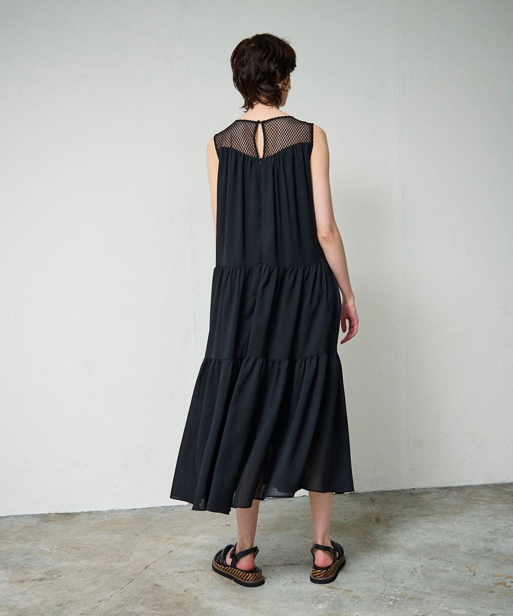 GRACE CONTINENTAL シアードレープマキシ