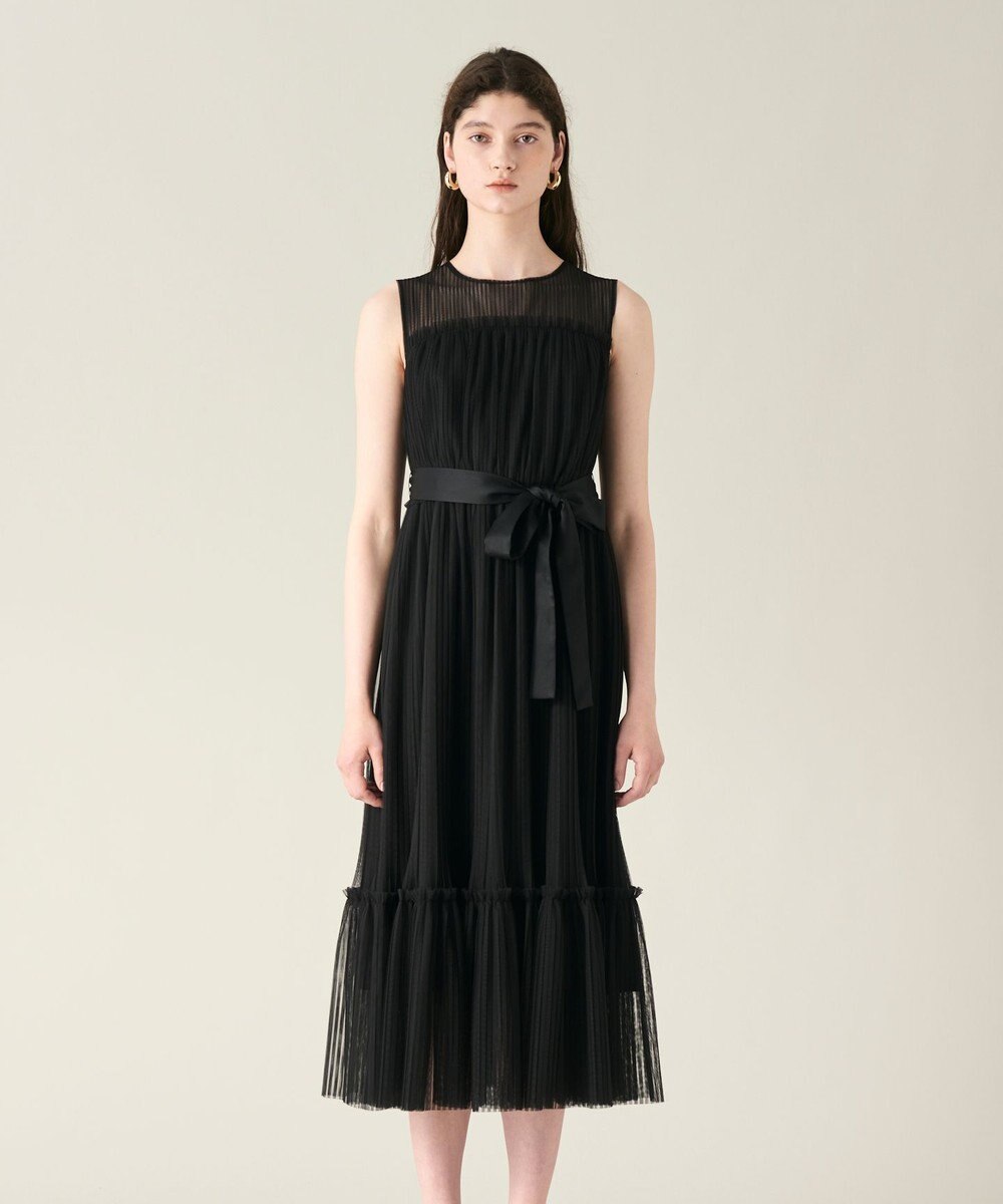 GRACE CONTINENTAL プリーツロングドレス 